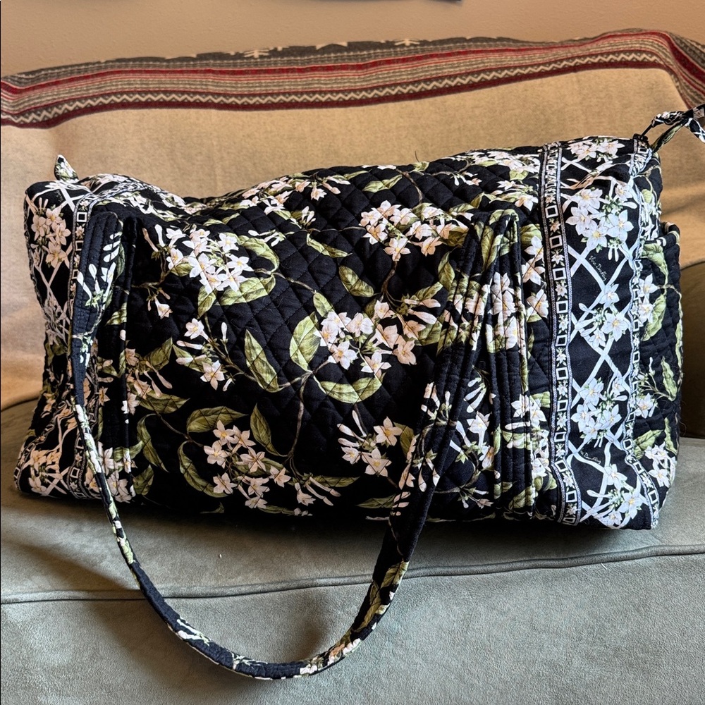 Vera Bradley Retired “Jasmin” quilted duffle bag.